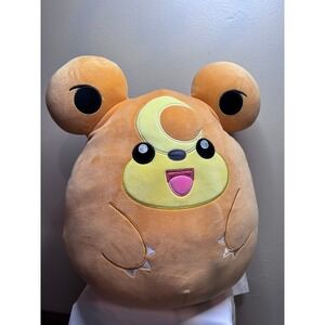 Pokemon Teddiursa Squishmallow Plush Large 16in